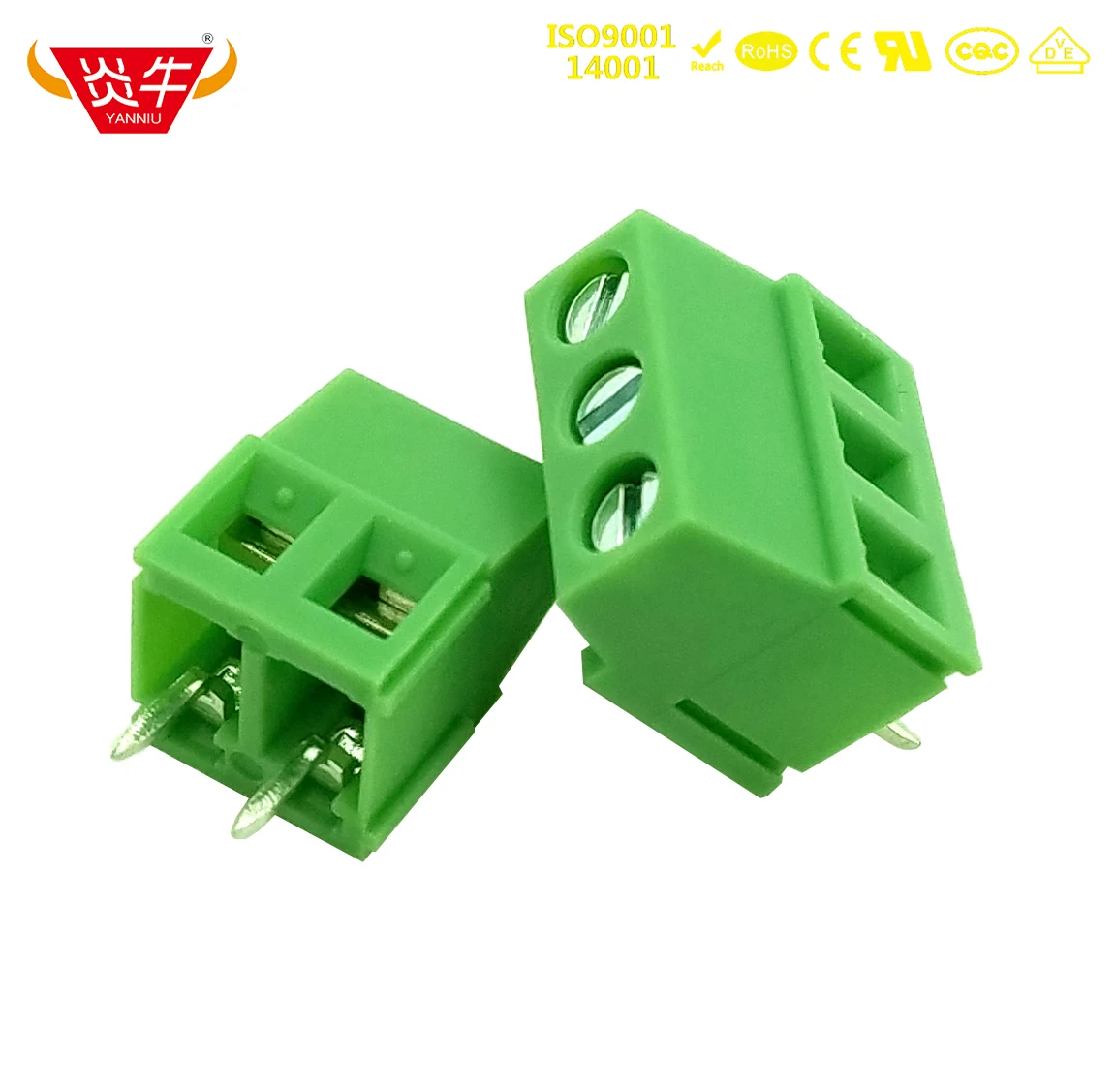 

50Pcs KF128 3.81 2P 3P PCB CONNECTOR UNIVERSAL SCREW TERMINAL BLOCK KF128L DG381 3.81mm 2PIN 3PIN MKDS 1 1727010 PHOENIX KEFA