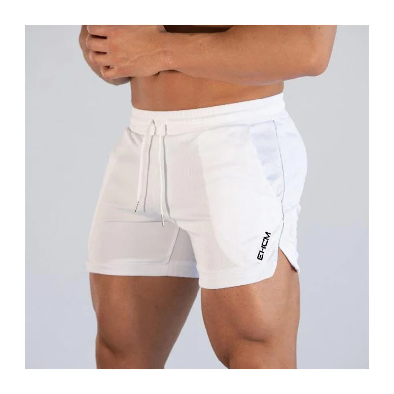 Pantaloncini sportivi estate uomo pantaloncini bianchi maglia ad asciugatura rapida palestra bodybuilding short homme pantaloncini da corsa casual pantaloncini uomo