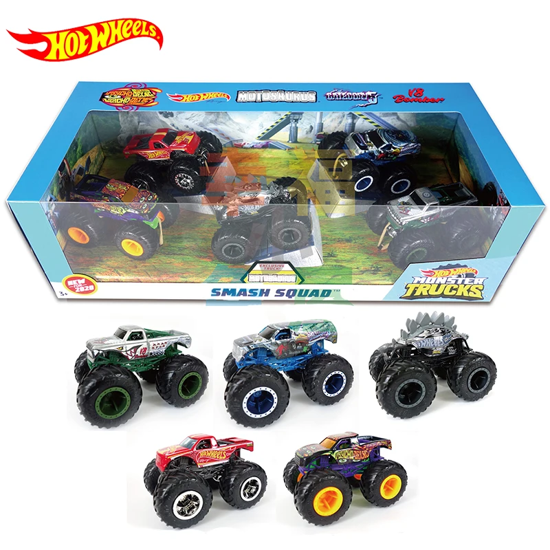 Ruote calde originali giocattoli per auto Giant Monster Collection camion 1/64 modello hotwheels giocattoli per auto per ragazzi giocattoli Carro