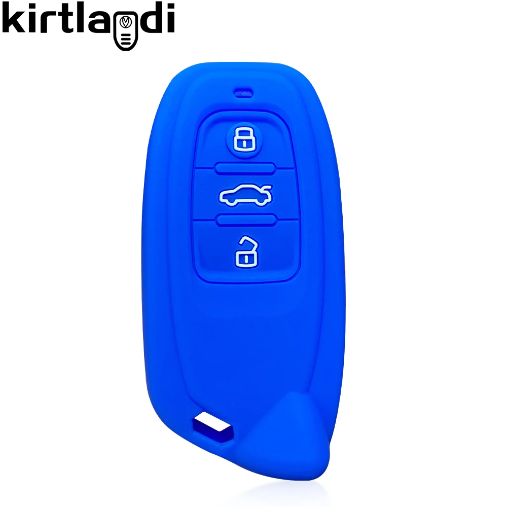 silicone key case remote car key cover For Lamborghini Aventador SVJ Huracan EVO RWD 2019 2020 3 button key holder keychain