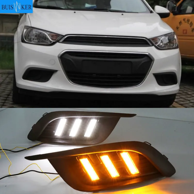 

1Pair Daylight lamp For Chevrolet Chevy AVEO Sonic 2014 2015 LED DRL Daytime Running Lights