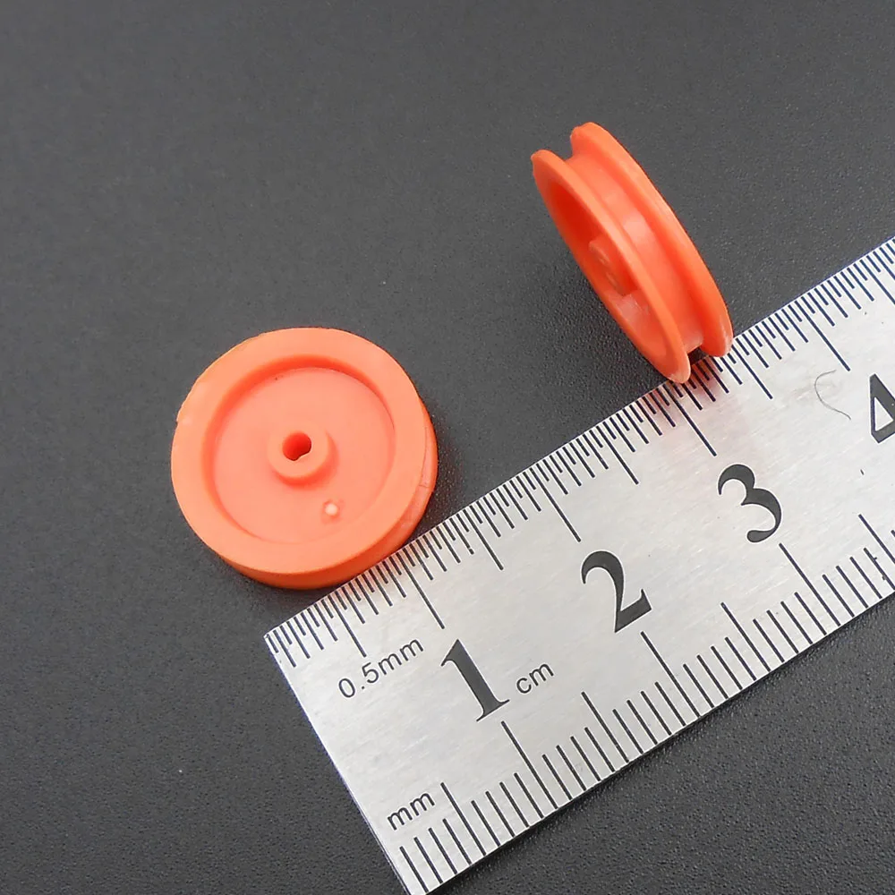 

1000PCS/Lot NEW 16.5MM Plastic Pulley Gear Model Motor Wheels Out Dia.16.5mm Shaft Axle Hole Dia.2mm 1.95MM Orange *FD216X1000