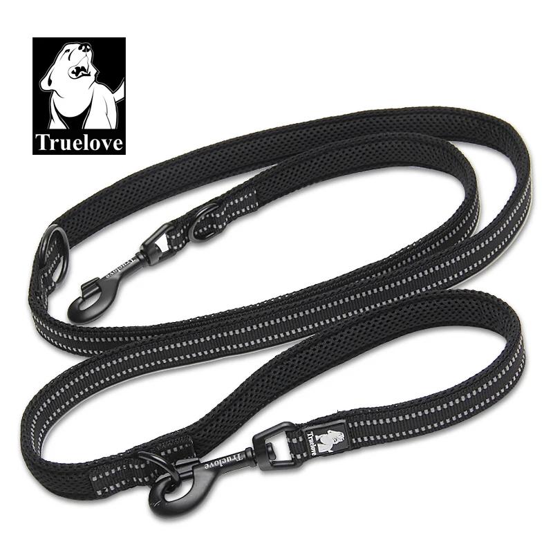 Truelove Pet Dog Leash Multi-function Reflective Hand Free Traction Rope Suitable for Use with Collars and Chest Straps TLL2411