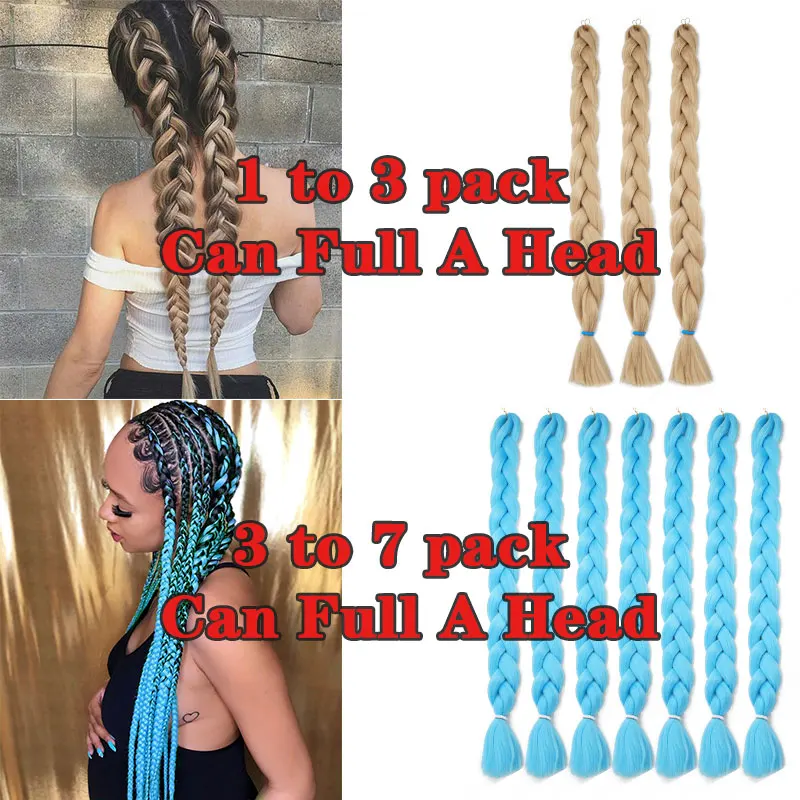 41 Inch Bigger Jumbo Braiding Synthetic Hair 165g Pre Stretched Wholesale 82 Inch Crochet Hair Extensions For Box Twist Braids