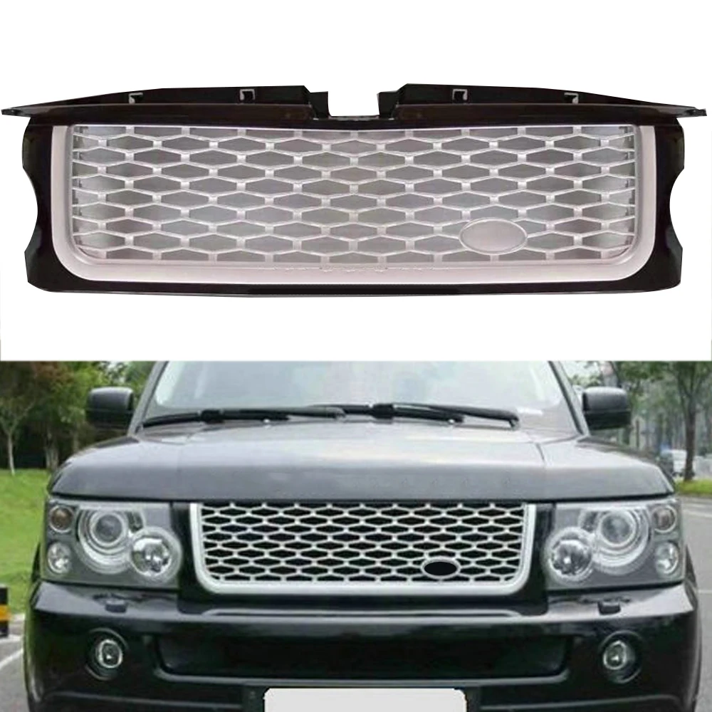 Rejilla de radiador modificada para Range Rover, parrillas de carreras de malla para Range Rover Sport 2005 2006 2007 2008 2009