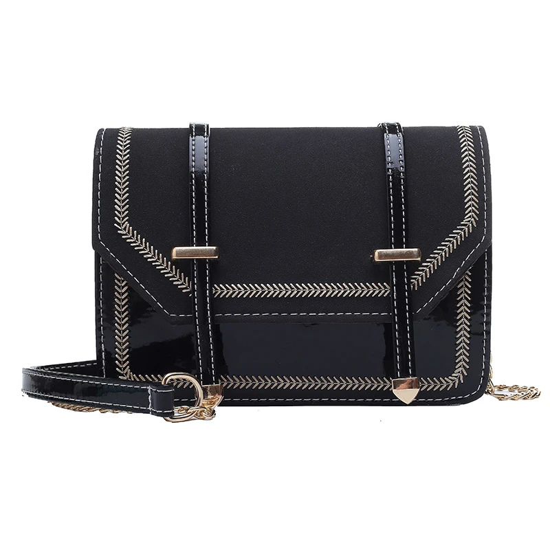 Female 2021 new Korean fashion chain messenger small square bag retro simple single shoulder bag