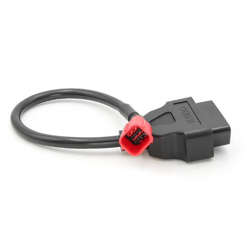 6 Pin to OBD2 Diagnostic Adapter Cable for Moto Guzzi Piaggio Vespa Motorcycle  Engine Fault Diagnosis and Detector Connector