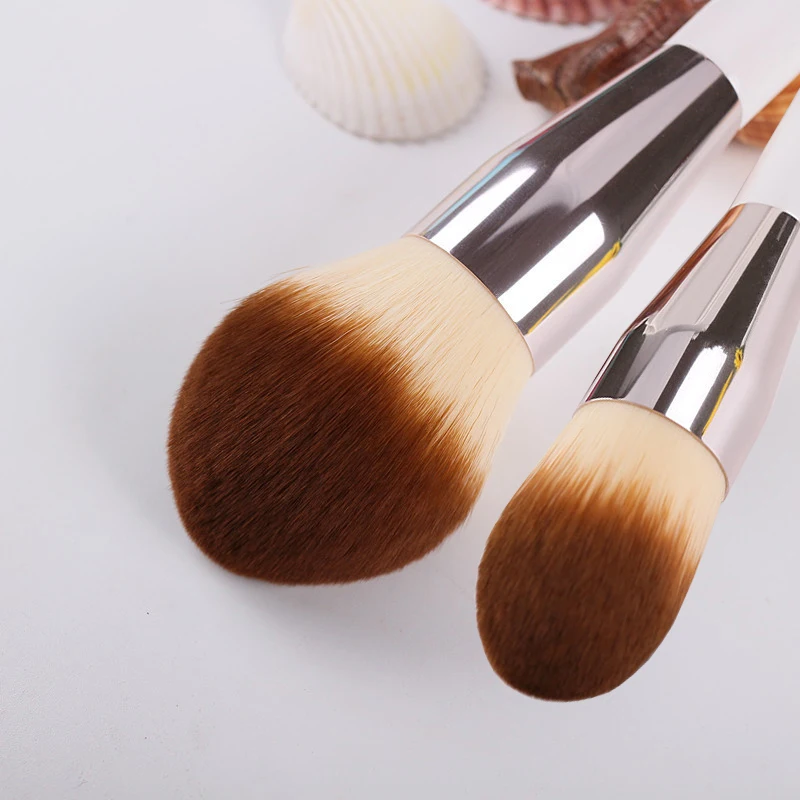 2pcs/set Big size Powder Makeup brushes + Flame Foundation brush Liquid cream Make up brush cosmetic tools soft Professional