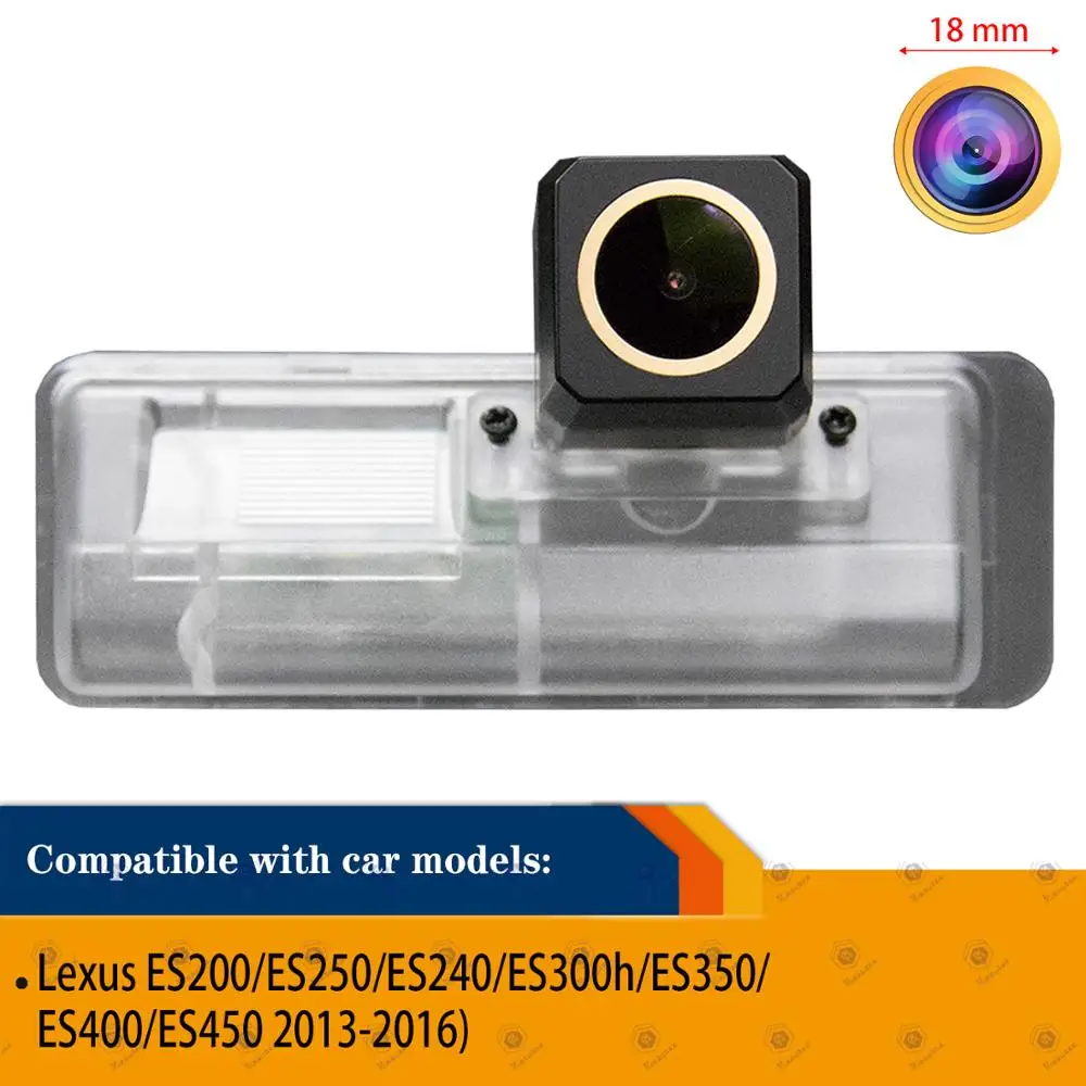 HD 1280x720p Golden Camera Car Camera Rear View Reversing Backup Camera for Lexus ES200/ES250/ES240/ES300h/ES350/ES400/ES450