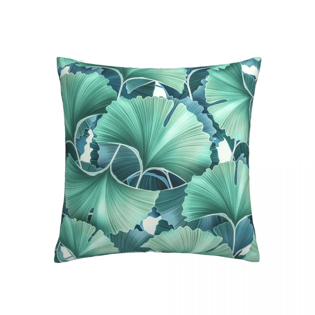 Seamless Green Ginkgo Biloba Pattern pillowcase printed cushion cover sofa waist pillow pillow cover