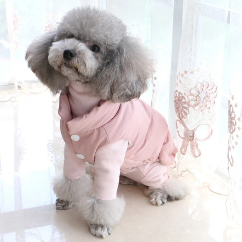 New Dog Clothe Teddy Down jacket Winter Puppy Cat Dog Adjustable Warm Pet Dog Vest Chihuahua Yorkie Overalls Small Dogs Clothing