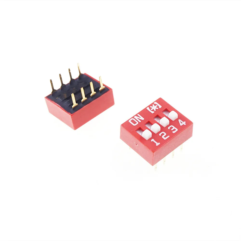 1000pcs Dip Switches SPST 4 Position 2.54mm 0.100