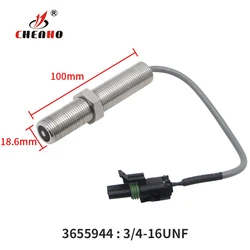 Sensor magnético de velocidad MPU 3655944, generador diésel, parte M18, motor Vdo, Transmisión en funcionamiento, alarma RPM, ohm, interruptor