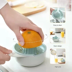 Exprimidor Manual de cítricos portátil, herramienta de cocina de plástico, exprimidor de naranja y limón, máquina exprimidora de frutas multifunción, accesorios de cocina