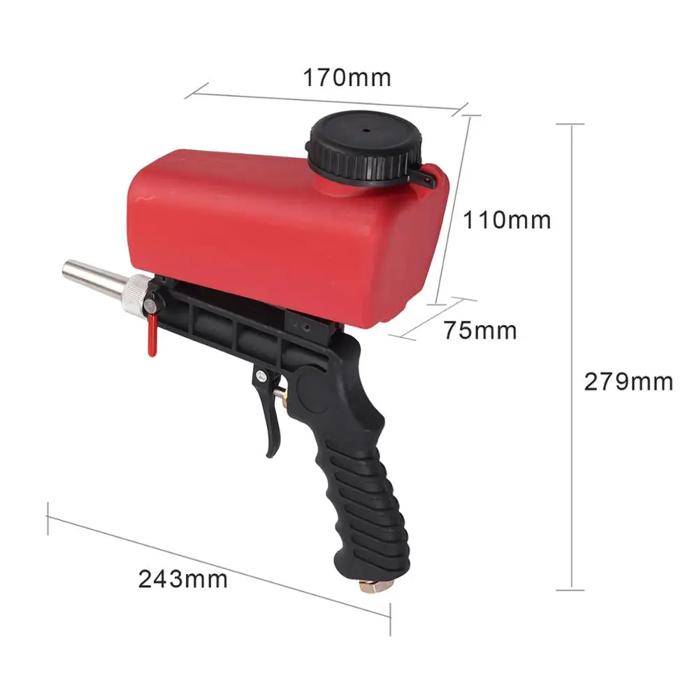 Neoteck Adjustment Handheld Air compression Speed Gun Sand Blaster Sandblaster Sandblasting Power Tools