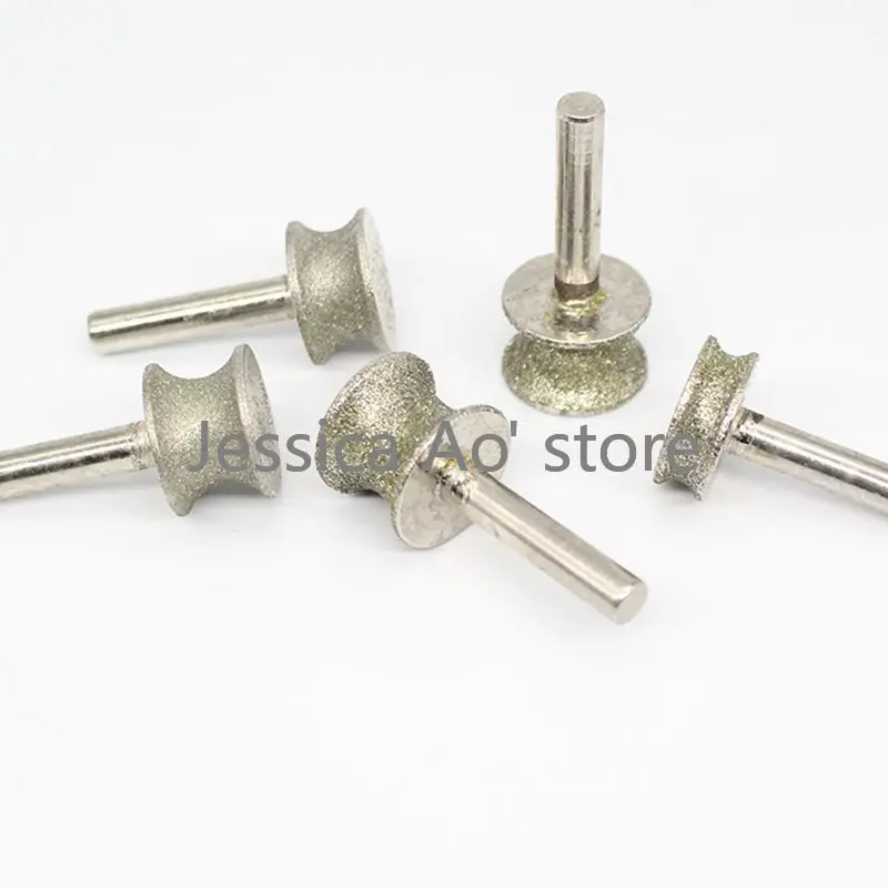 Grana 80-240 2-12mm anello tondo bracciale mola diamantata disco abrasivo giada braccialetto strumenti di lucidatura arco concavo tallio