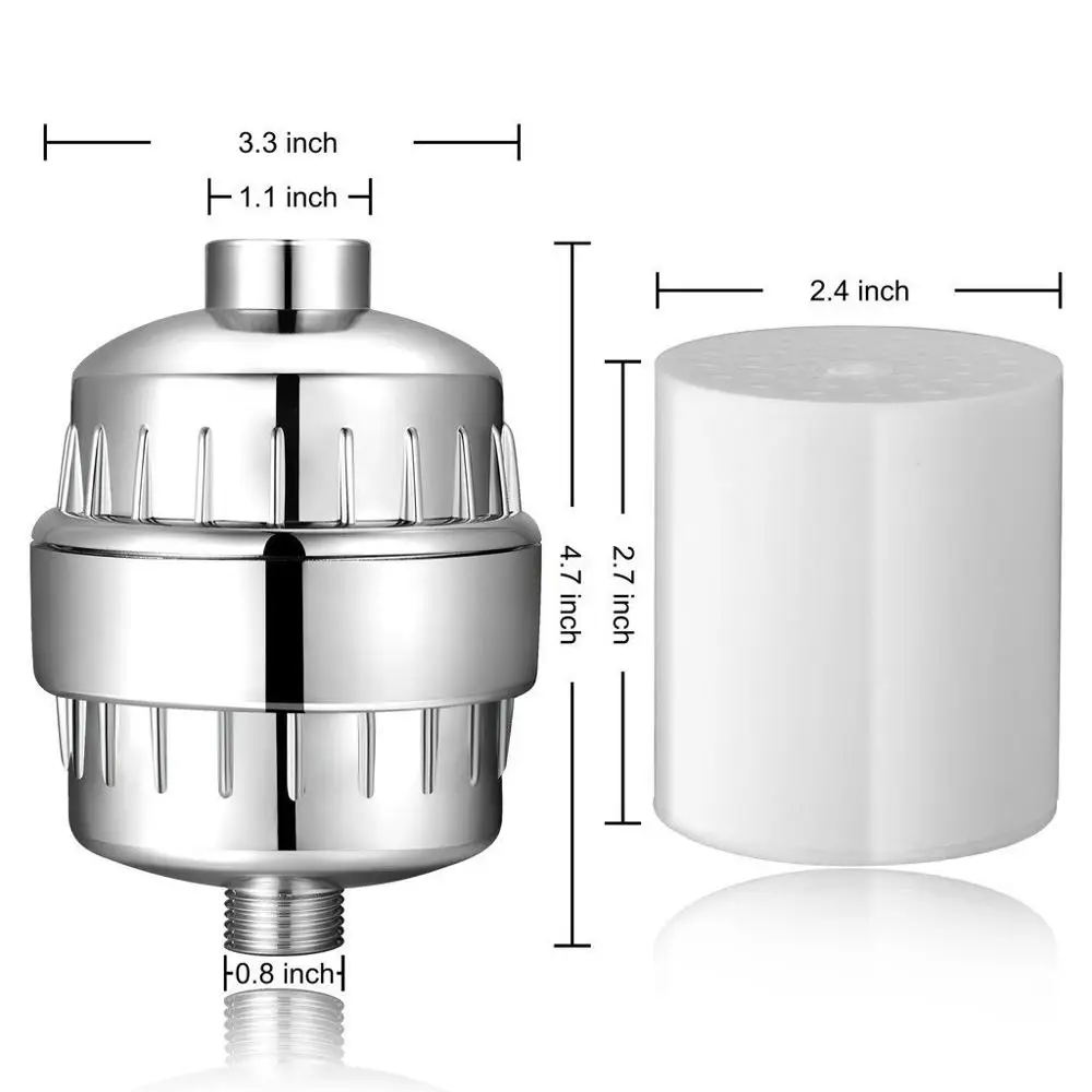 Zhangji 15 Bühne Aktivkohle Dusche Hard Wasser Filter Mehrstufige Wasserfilter Chlor Entfernung Reduzieren Trockene Juckende Haut