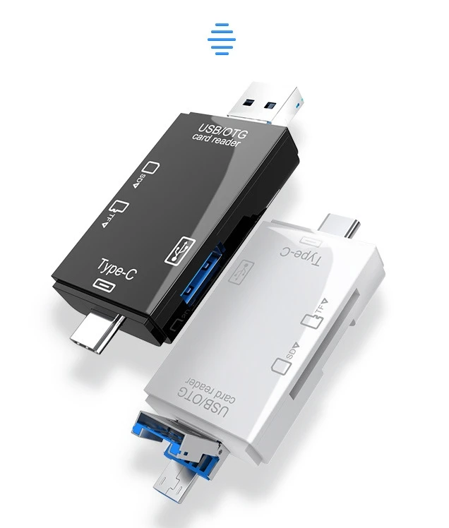 Android phone type-c multi-function 2.0 card reader for SD / TF / U disk memory card computer