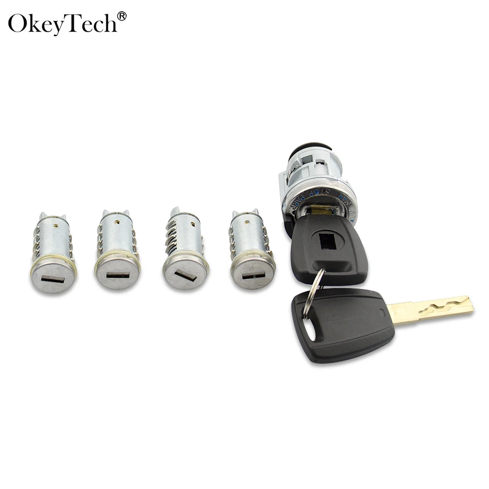 Okeytech New Ignition Switch Lock Barrel For Fiat Ducato For Peugeot Boxer Citroen Relay Jumper Brand Car Door Lock Cylinder New