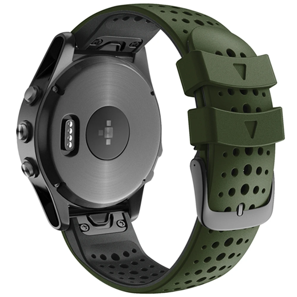 JKER 22MM Quick Release Easy Fit silikonowy zegarek wymienny pasek do Garmin Fenix 6 Fenix 5 Forerunner 935 945 EasyFit Wirstband