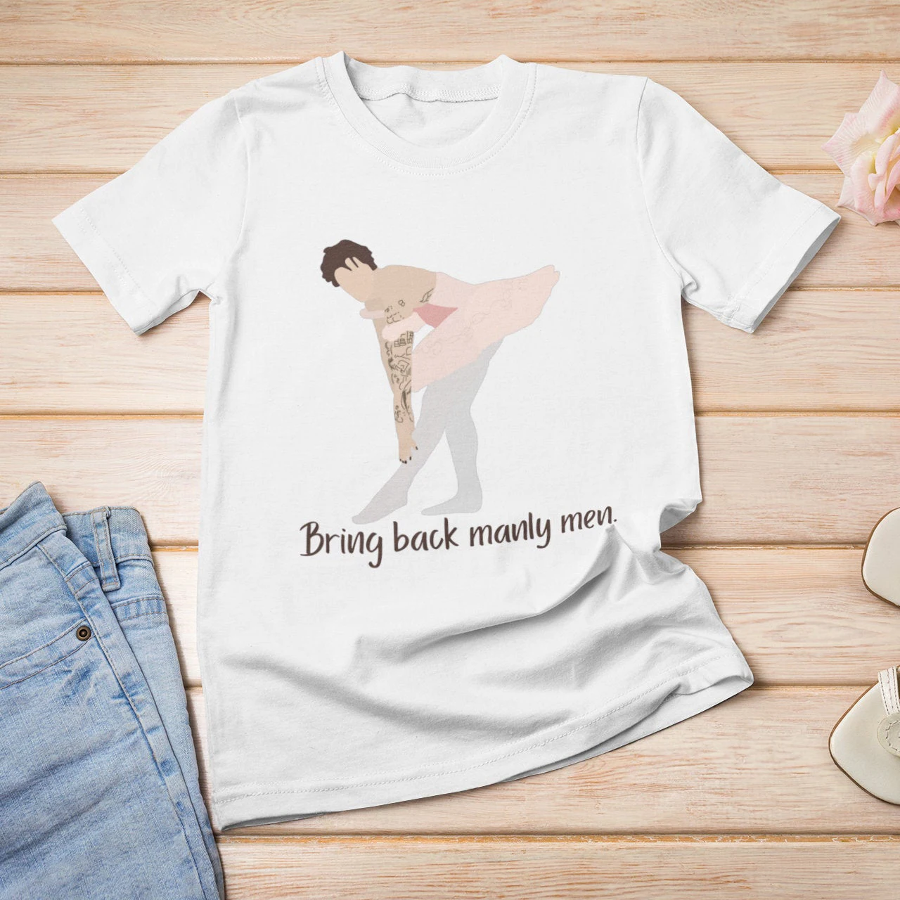 Camiseta estampada de bailarina feminina, blusa com gola O feminina, manga curta, casual, básico, Harajuku, menina, navio da gota