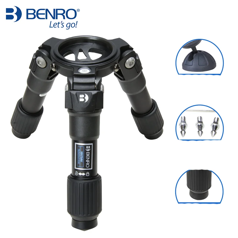 Benro Hi-Hat HH75AV HH100AV Video Tripod Professional Auminium Camera Tripods  Hi-Hat