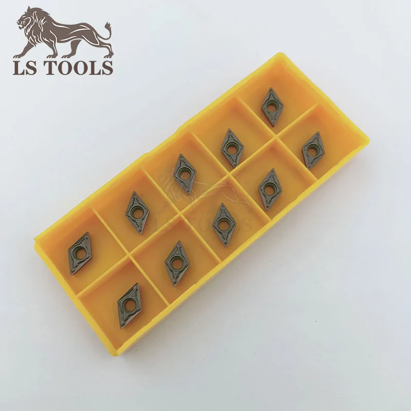 أدوات تحول المخرطة الداخلية شريط مملة كربيد إدراج DCMT 070204   MV DCMT11T304-MV شفرة إدراج سبائك الصلب للمعادن