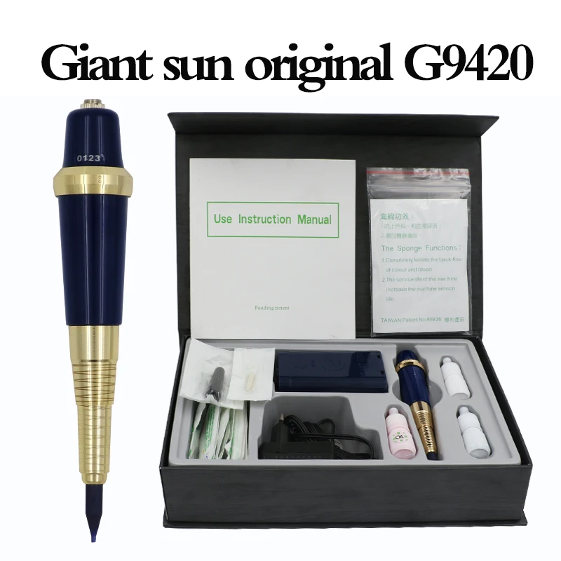 Giant Sun Taiwan Original G-9420 G-9410 Tattoo Machine Kit Tattoo Gun Permanent Makeup Eyebrow Lip Eyeliner G8650 Tattoo Machine