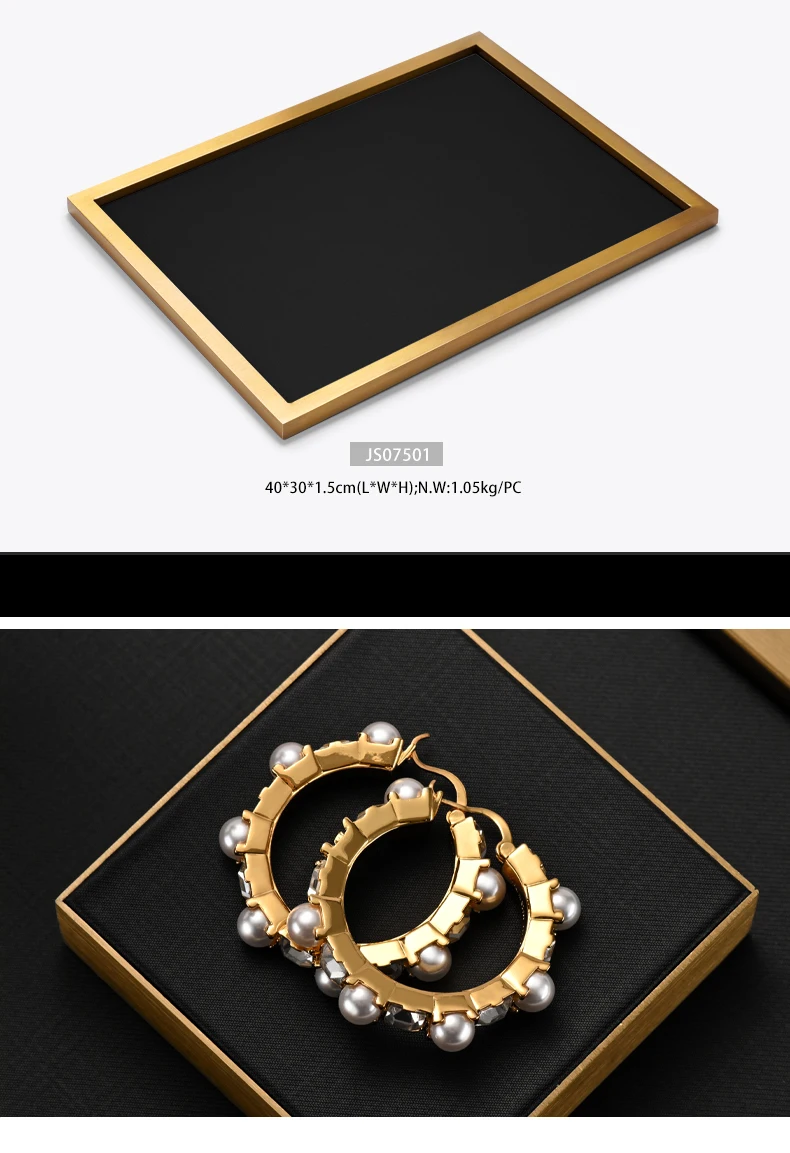 Oirlv Metall-Schmuckständer, Organizer für Armbänder, Ringe, Ohrringe, Displayständer für Schmuckgeschäfte, Thekendisplay, Aufbewahrung – Detail 8