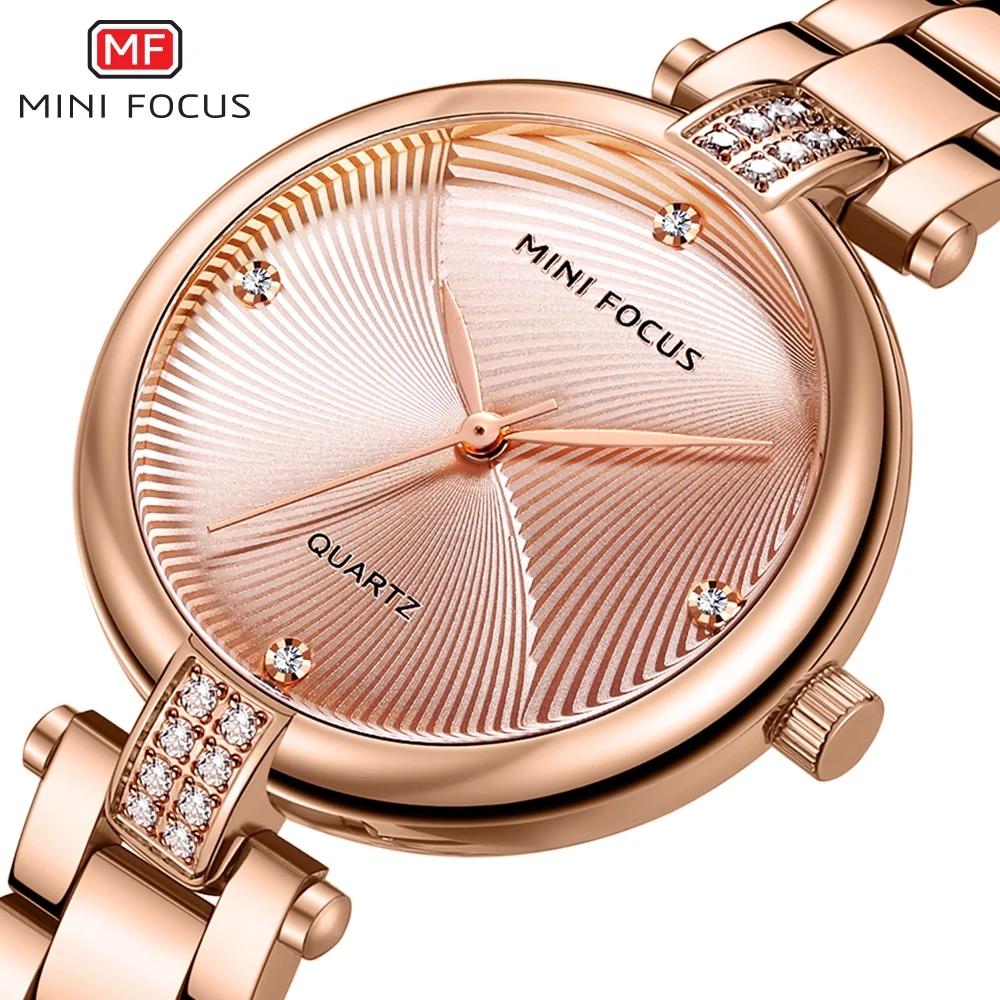 MINI FOCUS New Arrival Women Watch Famous Luxury Brand Fashion Quartz Watches Waterproof Stainless Steel Lady Clock reloj mujer