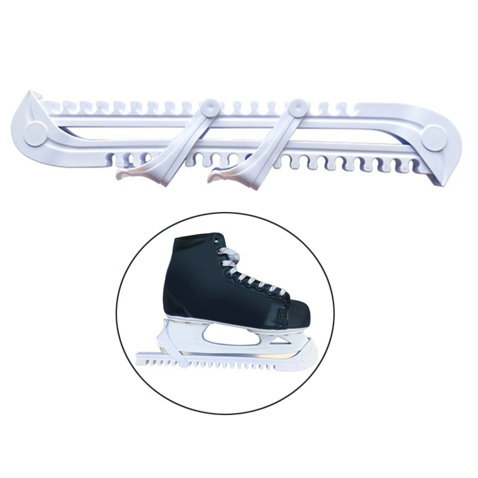 Premium Ice Skate Blade Guards, Adjustable Protective Hockey Figure Skating Blade Walking Covers Protection Sleeves