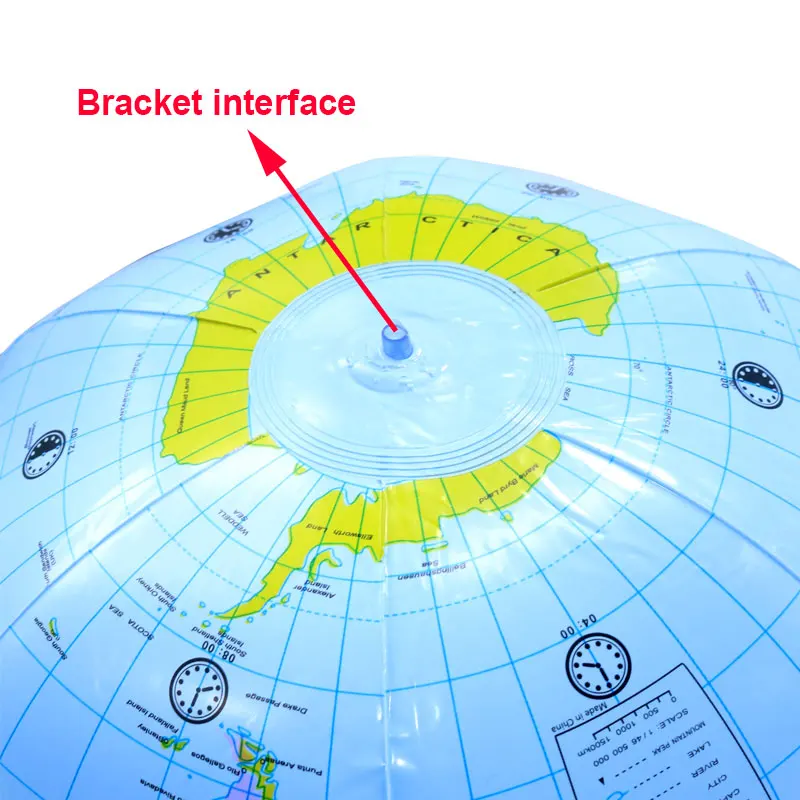 Geografia educação brinquedos para crianças, globo inflável, versão em inglês do mundo, mapa do oceano da terra, suprimentos para estudantes, 16 ", 1 pc