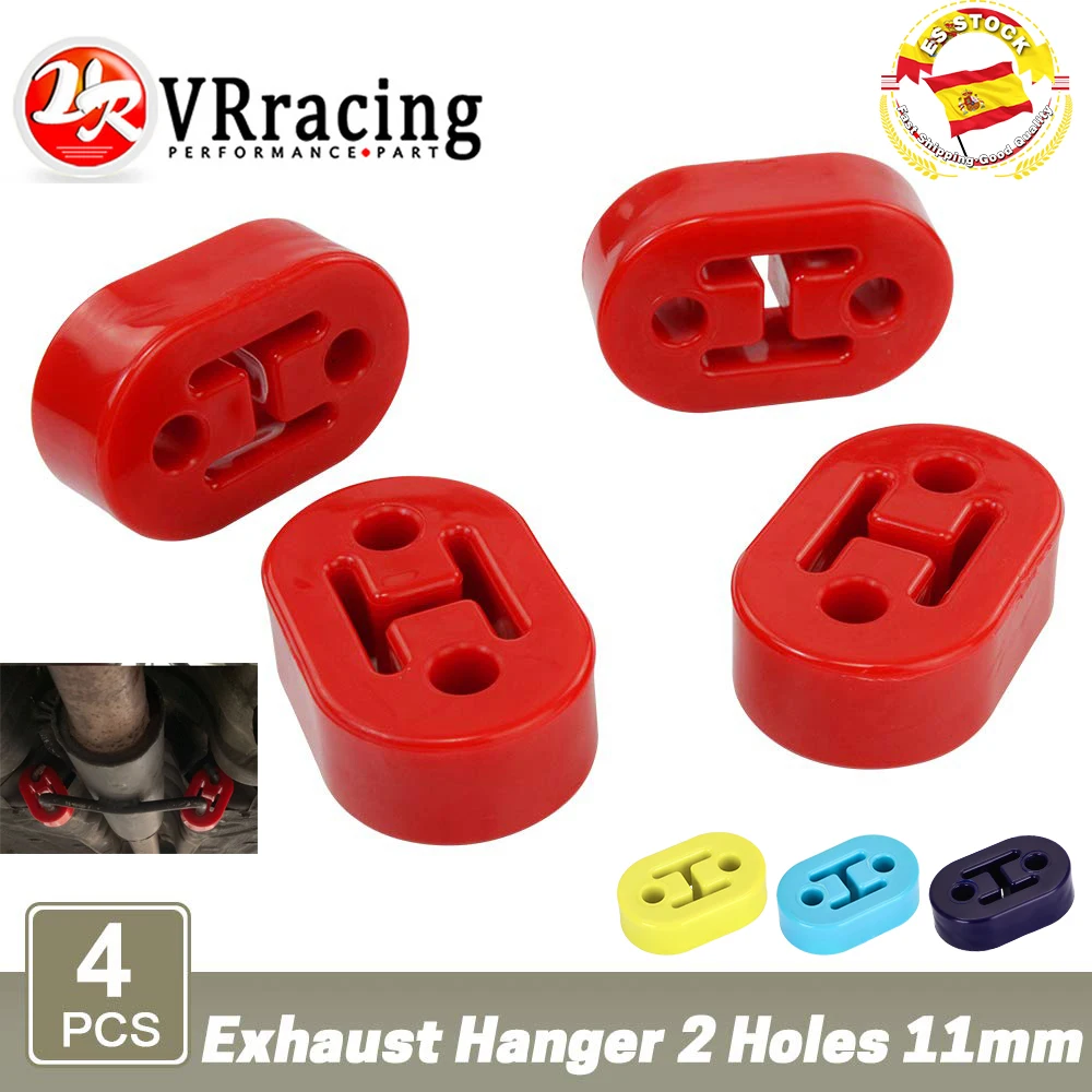 

VR RACING-полиуретановые выхлопы/Глушитель короткие Подвески 4 шт./лот универсальные глушители красные или синие VR8952
