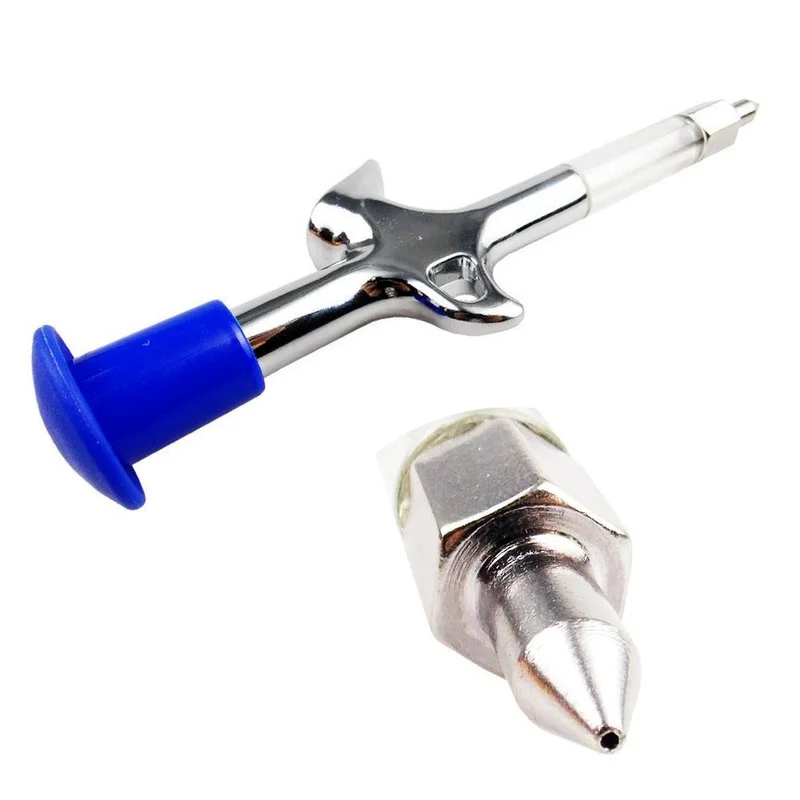 Cycling Aluminum Alloy Grease Gun Mini Nozzle Syringe Bicycle Accessorie Upkeep Chain Injector Cycling Supplies Maintaining Tool