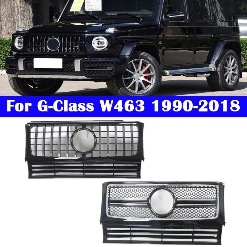 Middle grille for Mercedes-Benz G-Class G63 W463 G500 G55 G350d For AMG plastic front grill GT vertical bar Car styling bumper