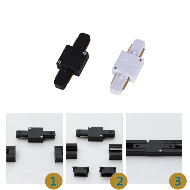 LED Track Light Rail 0.5M 1M Aluminum 2 Wire Electrified Rails With Spots Led Track Lamp Rail Track Lighting For Store Home