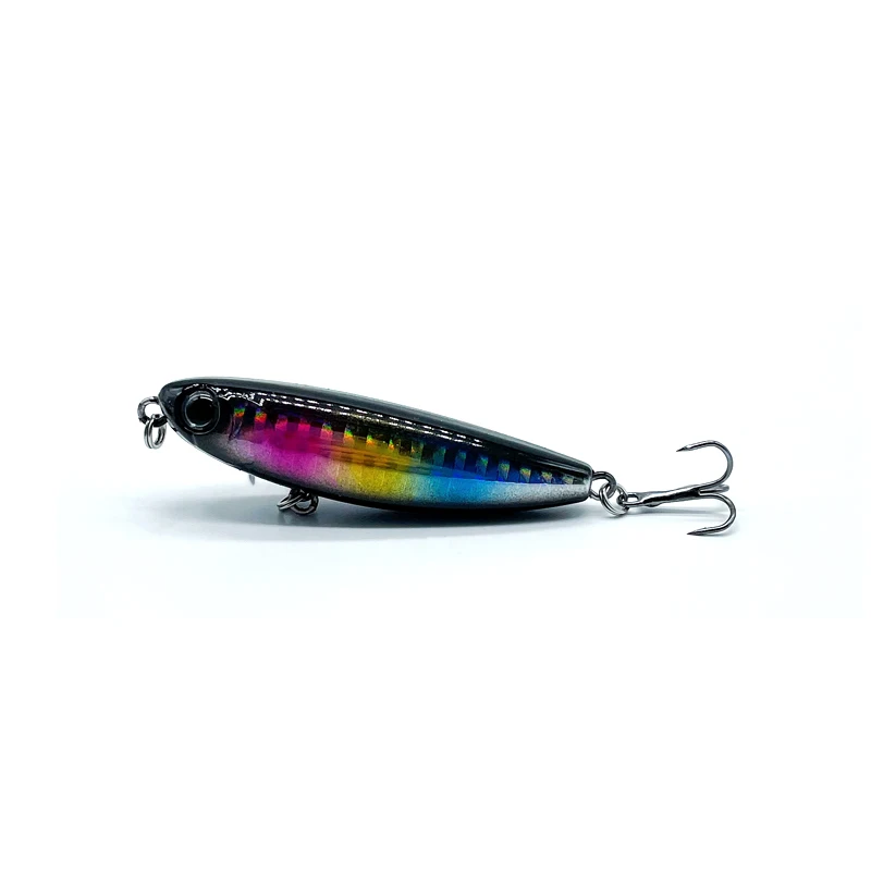 THRITOP Pencil Fishing Lure 60MM 6G Hard Bait 5 Different Colors Wobblers Topwater Minnow Artificial Lure For Fishing Tackles