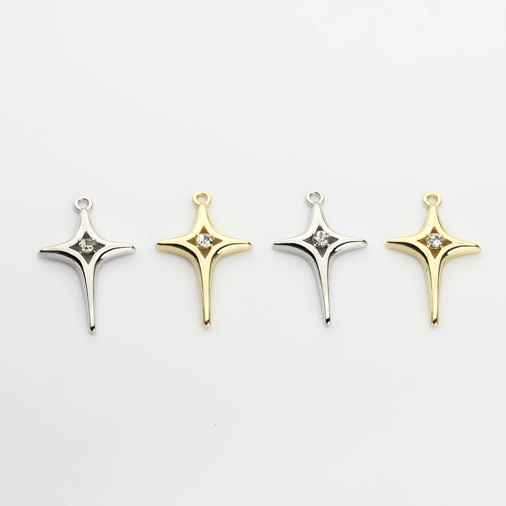 Zinc Alloy Metal    Stars Pendant Charms 10pcs/lot For DIY Jewelry making Finding accessories