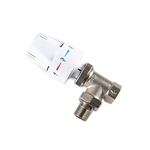 1/2" 3/4" 1" Messing-Thermostatventil für Heizkörper, gerader Typ, automatisches Temperaturregelventil für Fußbodenheizung – Detail 2