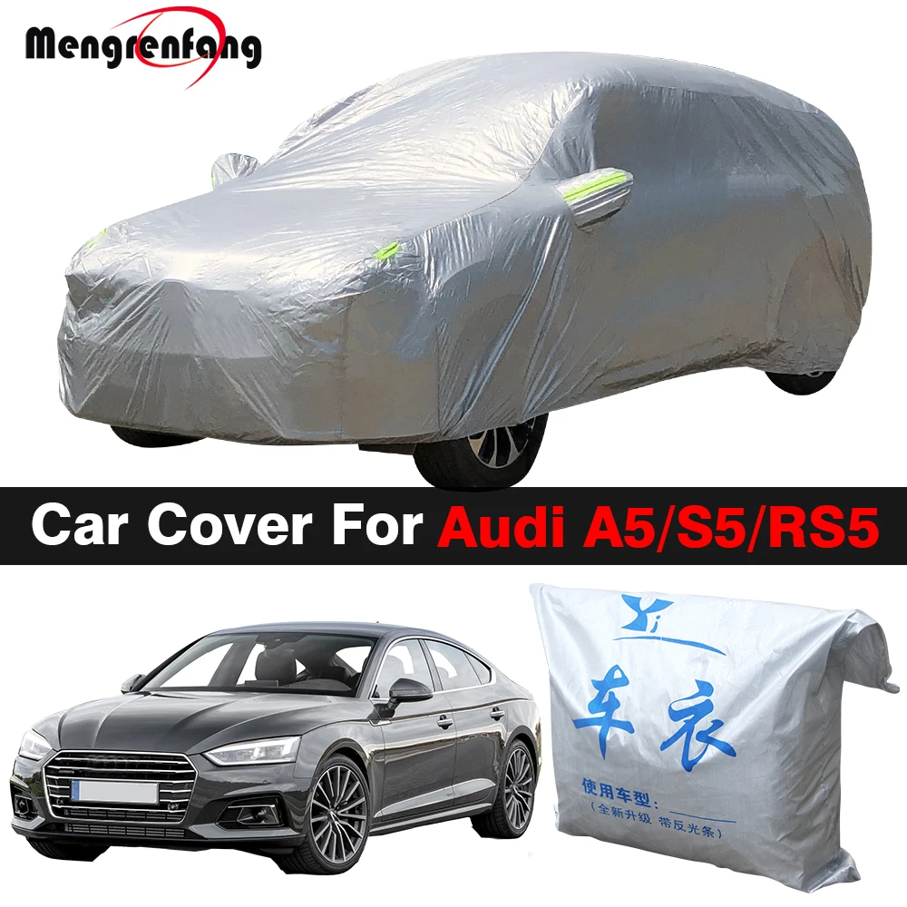 

Full Car Cover Outdoor Indoor Sun Shade Anti-UV Snow Rain Protection Auto Cover Dustproof For Audi A5 S5 RS5