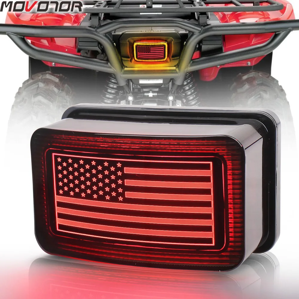 Factory offer Smoked Lens Brake Light Led ATV Tail Light for YFM Grizzly Big Bear Kodiak Viking Bruin Wolverin Bear Tracker