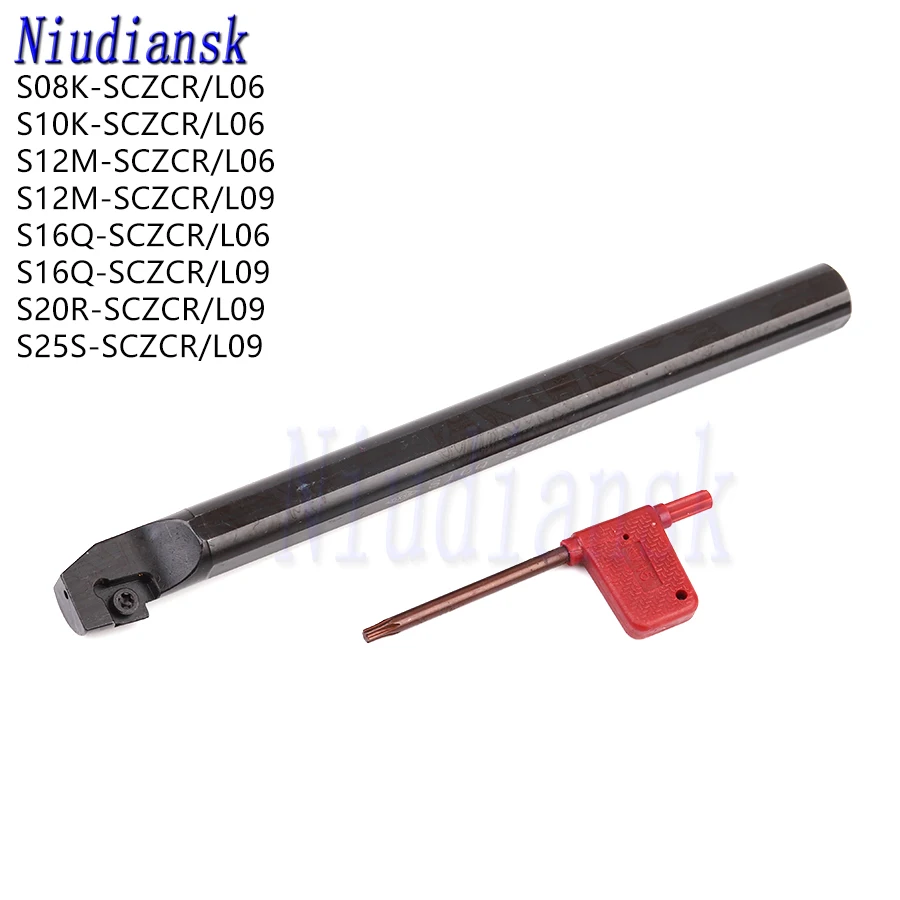 S08K S10K S12M-SCZCR06 S16Q-SCZCR06 Internal Tool Holder S16Q-SCZCR09 S20R S25S-SCZCR09 Inner Hole Turning Tools CNC Lathe Tools