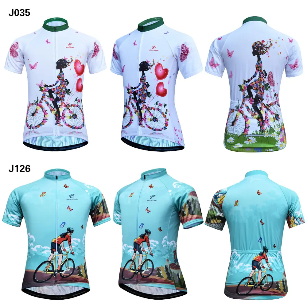 Cycling Jersey Women Short Sleeve Racing Sport MTB Bike Jersey Breathable Summer Cycling Shirt Pro Team Bicycle Clothing Maillot