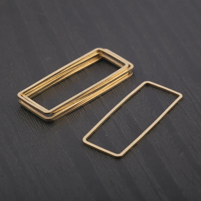 20Pcs Raw Brass Rectangle Earrings Connectors Circle Charms Linker Resin Molds Frame Diy Necklace Supplies for Jewelry Making