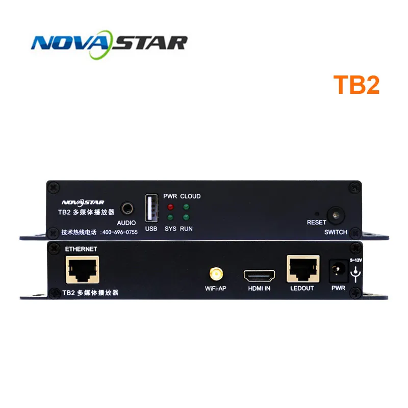 Novastar asincrono 4G Multi Media Player TB2 Media Player box per modulo schermo LED interno esterno
