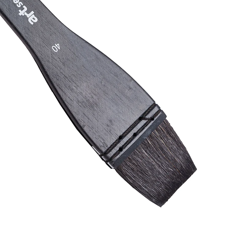 ArtSecret 1 STÜCK 2567 Hochwertige Mischung aus Eichhörnchenhaar mit Holzgriff, Aquarellfarbe, großer schwarzer Pinsel, Künstler, Kunstbedarf, Werkzeuge – Detail 8