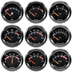52mm Stepper Motor Auto Car Tachometer Boost Water Oil Temp Pressure Volt Air Fuel Exhaust Gas Temp EGT Gauge Bar Psi RPM