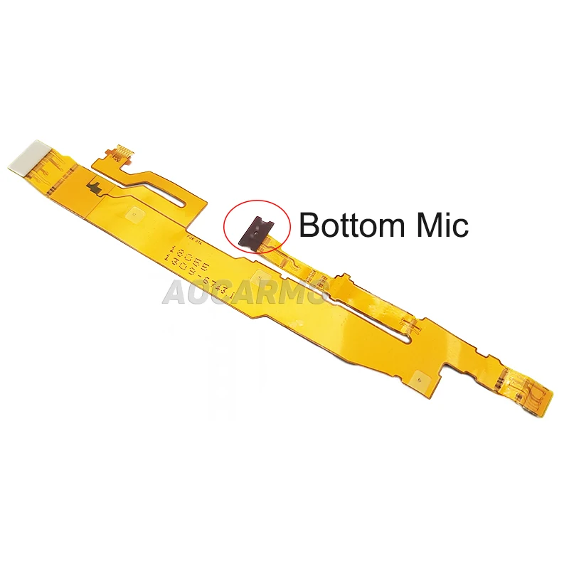 Aocarmo Bottom Microphone Main Mic Connector Ribbon Flex Cable Replacement For Sony Xperia XZ2 H8216 H8266 H8276 H8296