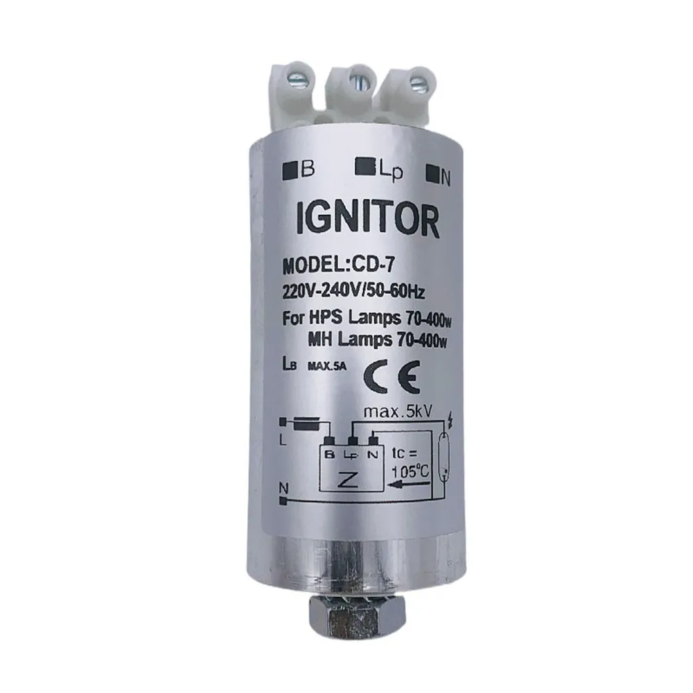 1PC CD-7 70W-400W Electronic Ignitor Lighting Starter Three Wires Connection for MH and HPS Lamp