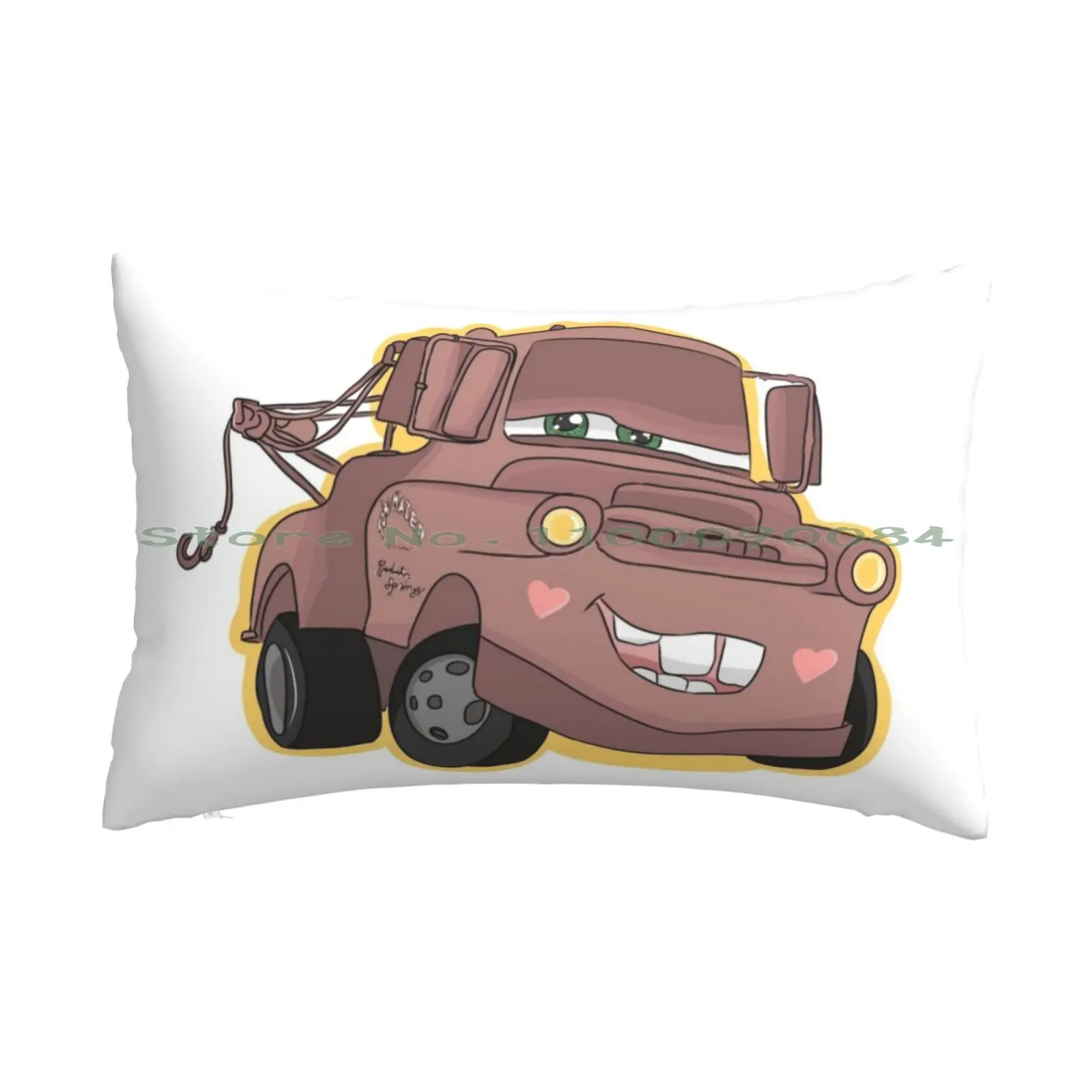 Tow Mater Kawaii Pillow Case 20x30 50*75 Sofa Bedroom Kidcore Fairycore Plushie Plushy Anime Aesthetic Chibi Red Bunny Kawaii